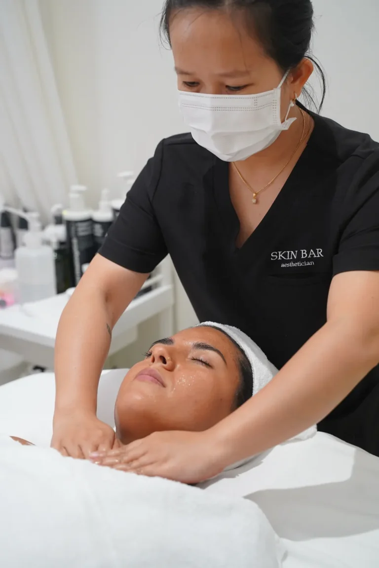 Follow-up and aftercare for facial spa
