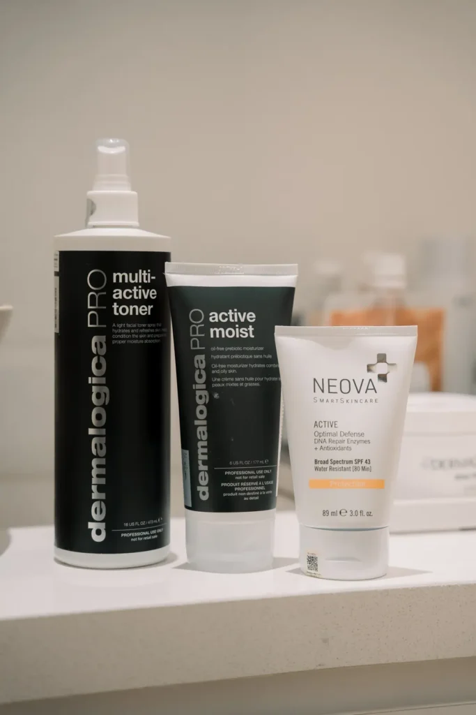 Curated cosmeceutical products selected by Skin Bar for different skin conditions