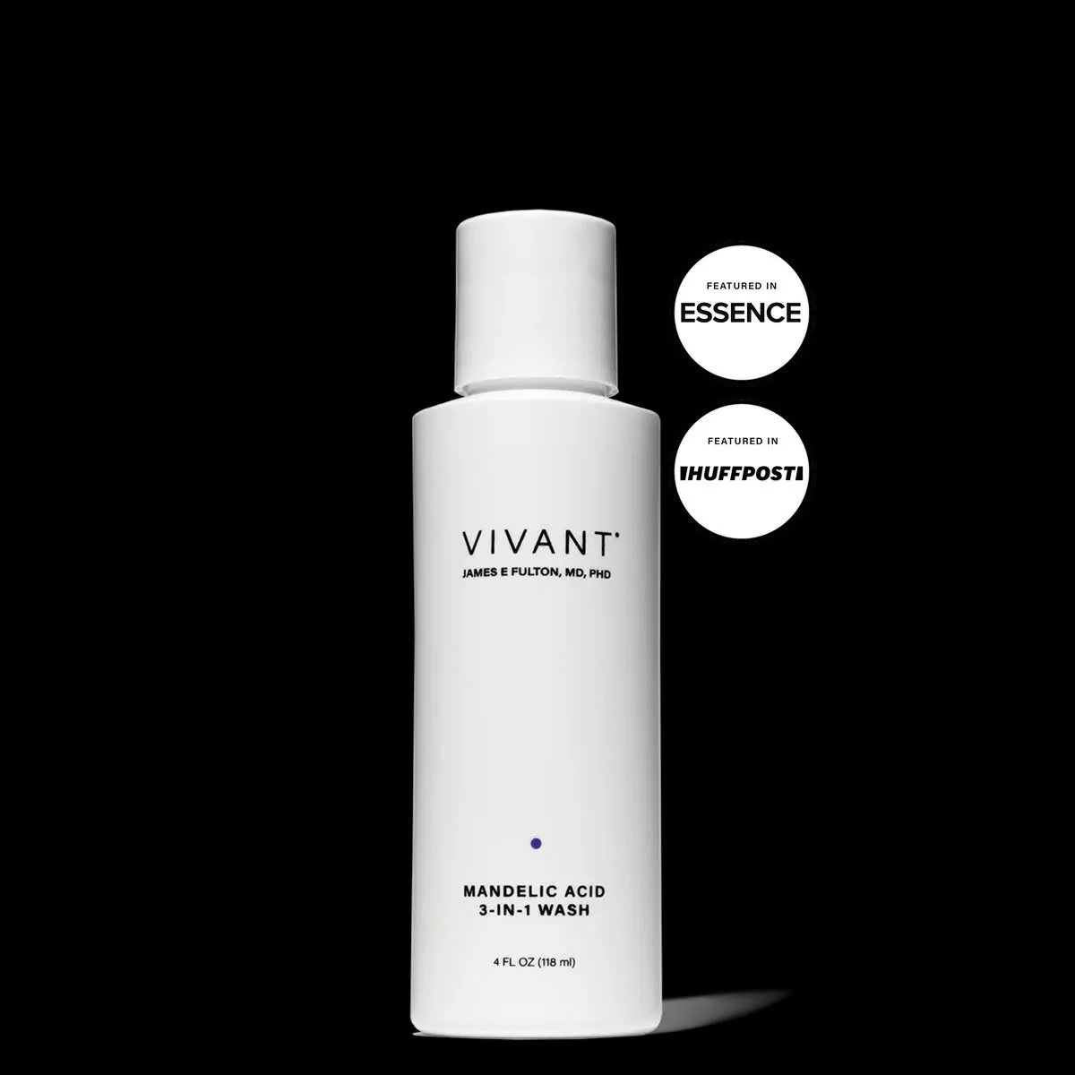 VIVANT Mandelic Acid 3-in-1 Wash – Gel rửa mặt kiểm soát vi khuẩn gây mụn, tẩy tế bào chết và hỗ trợ làm sáng