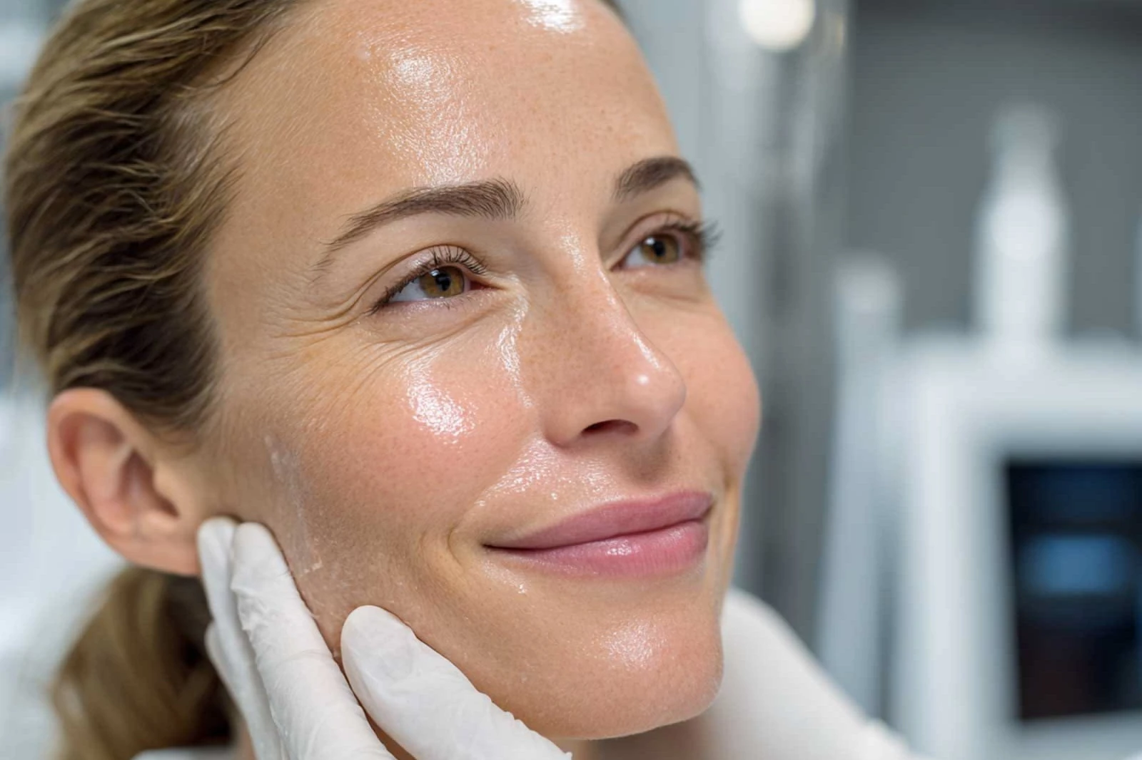 Fresh, more even-toned skin building gradually over a brightening peel plan